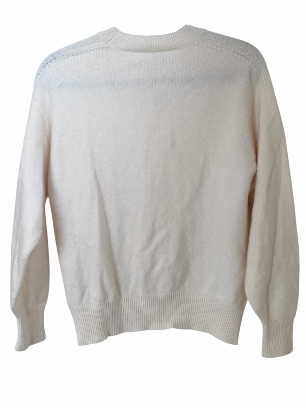 Aritzia Wilfred Cream Cashmere Wool Crewneck Sweater - Picture 3 of 9